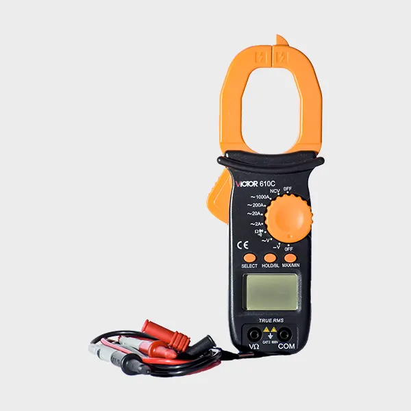 Pinza Amperimetrica Digital 400 A AC, True RMS, Medicion De Temperatura Grupo Co