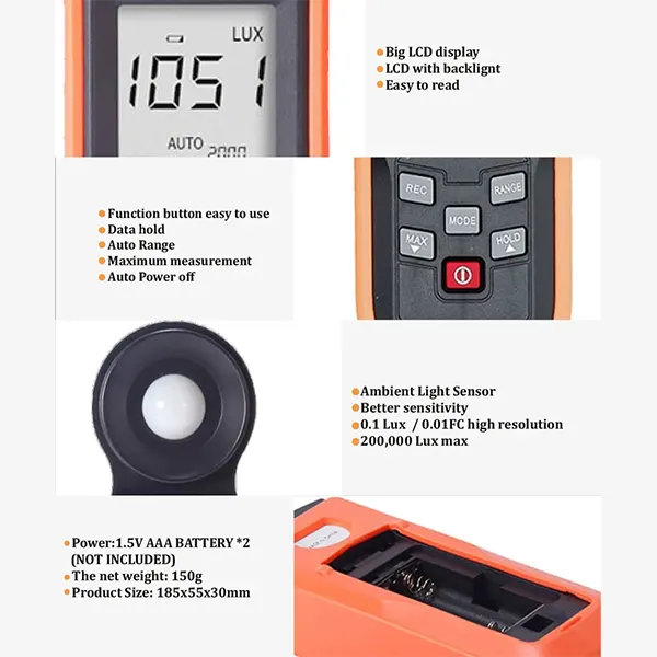 Luxómetro modelo VICTOR1010C