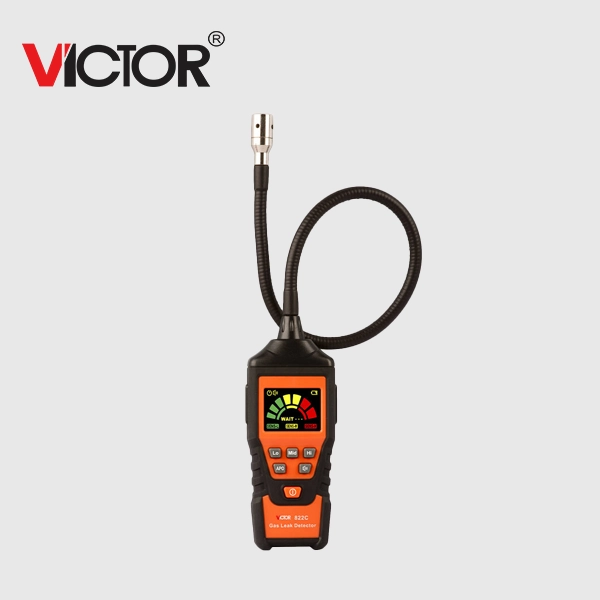 Detector de gas portátil modelos 822 y 822D con pantalla a color — medición precisa y seguridad industrial.