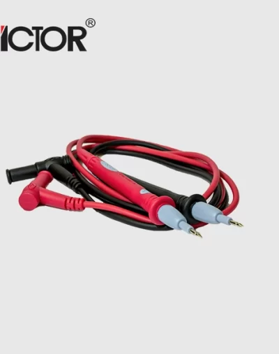 Pinza de testeo VC-ACC de 20A para multímetro digital, ideal para mediciones seguras y precisas.