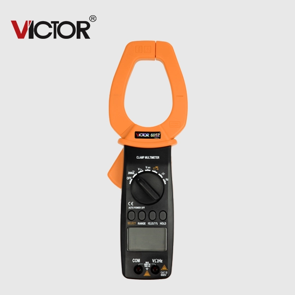 Pinza Amperimétrica Victor 6050 y 6052 para medir corriente eléctrica con precisión
