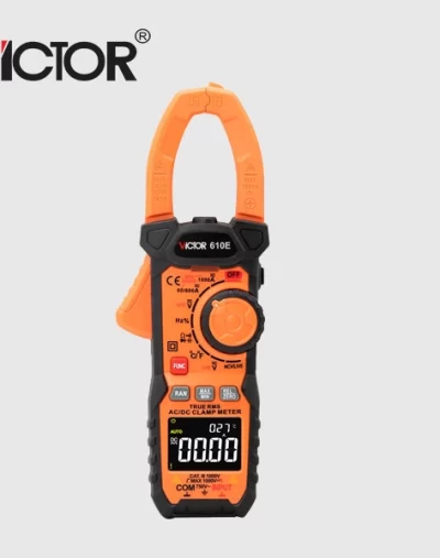 Pinza Amperimétrica Victor 6010E digital para mediciones eléctricas