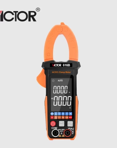 Pinza Amperimétrica Victor 616B digital para trabajos eléctricos profesionales