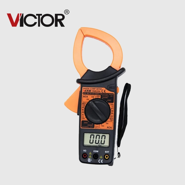 Pinza Amperimétrica Victor 6266 digital para medir corriente eléctrica con precisión